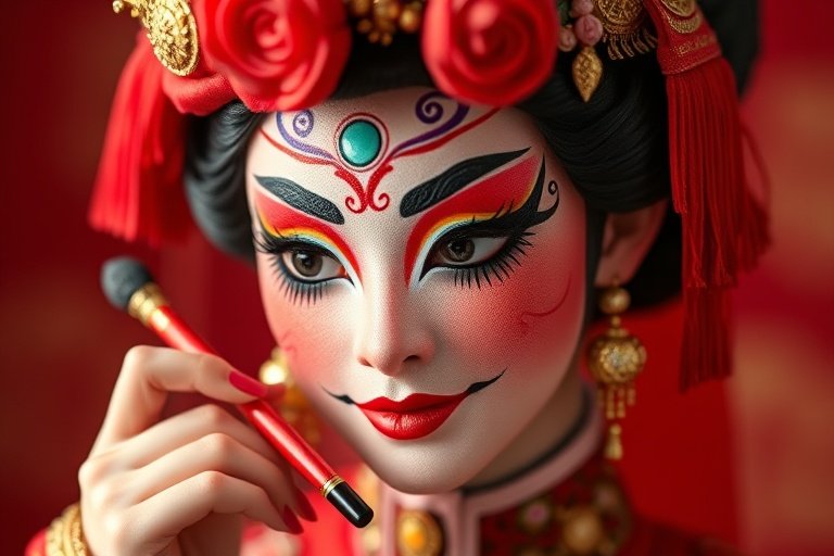 比比影视-非遗传承：京剧脸谱绘制技艺